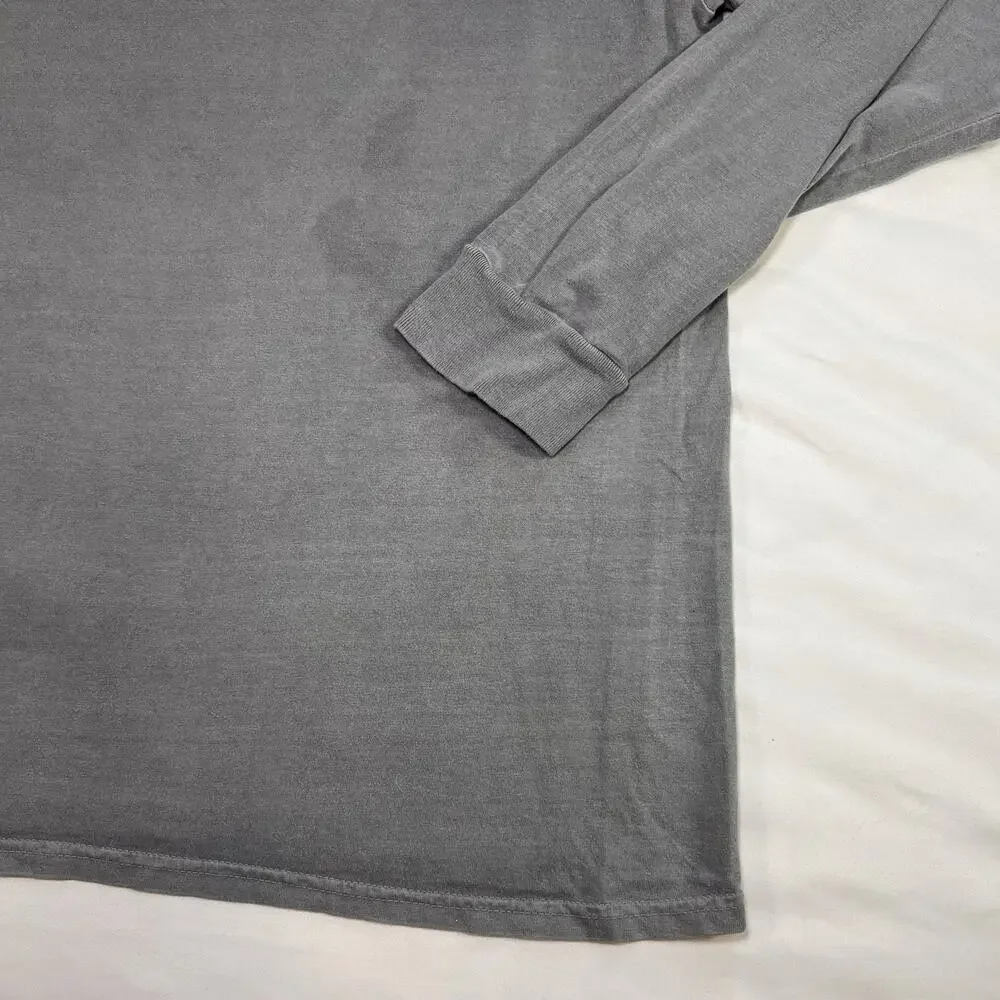Texas Tech Life Is Good T-shirt Size L Gray Faded Vintage Wash Long Sleeve Tee